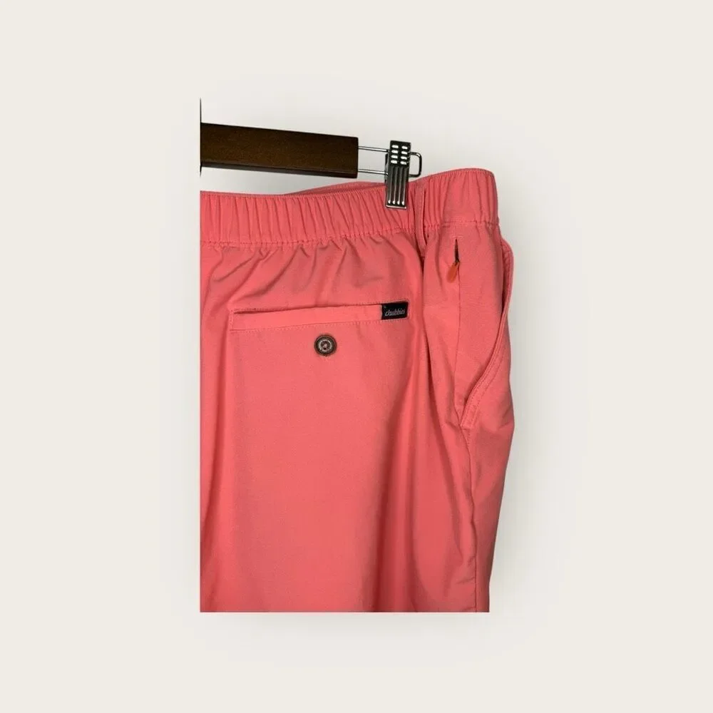 Chubbies Everywear Performance Short The New Englands Vintage Washed Coral 6” Si